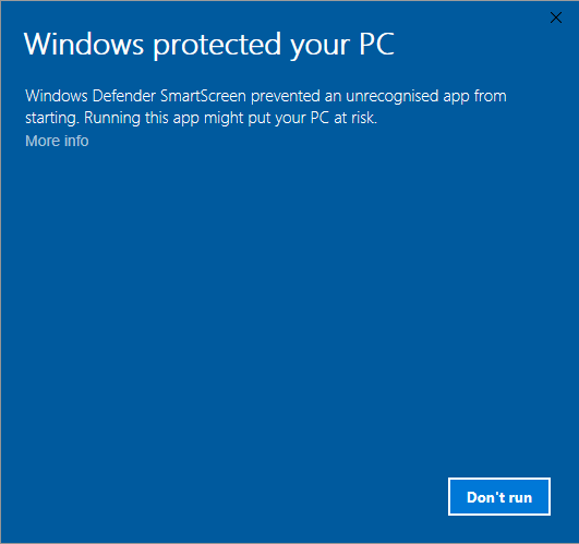 Windows Defender SmartScreen